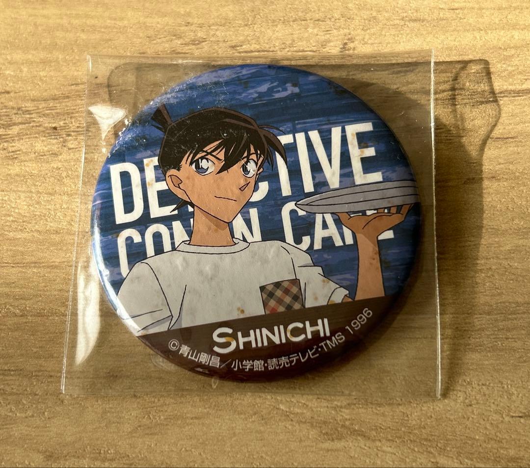 名探偵コナン　コナンカフェ2017　工藤新一（等身キャラ）　缶バッジ