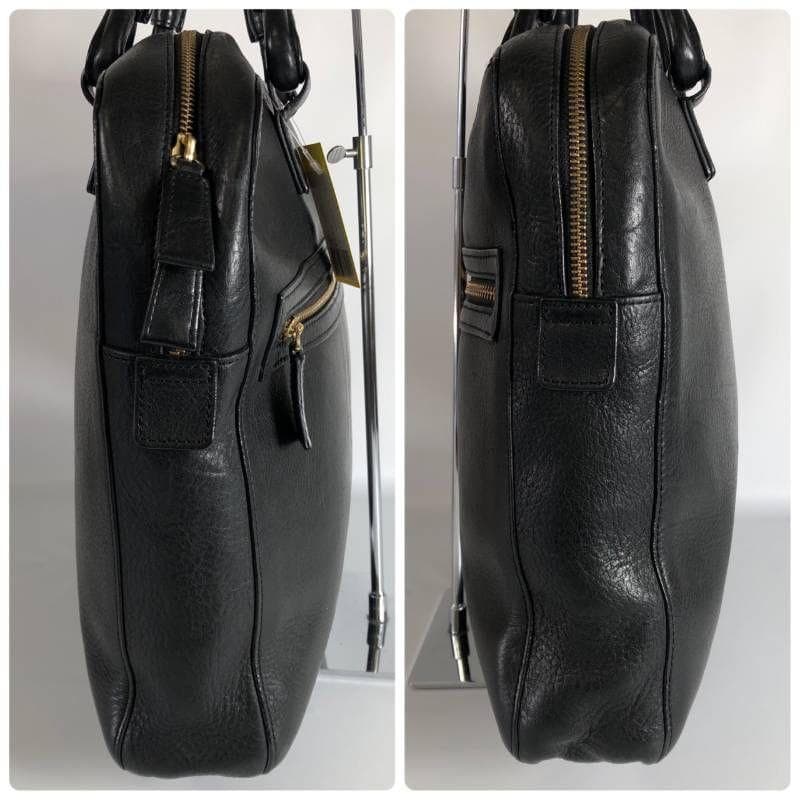 美品 ダンヒル ブラドン ビジネスバッグ A4収納可能 レザー ブラック