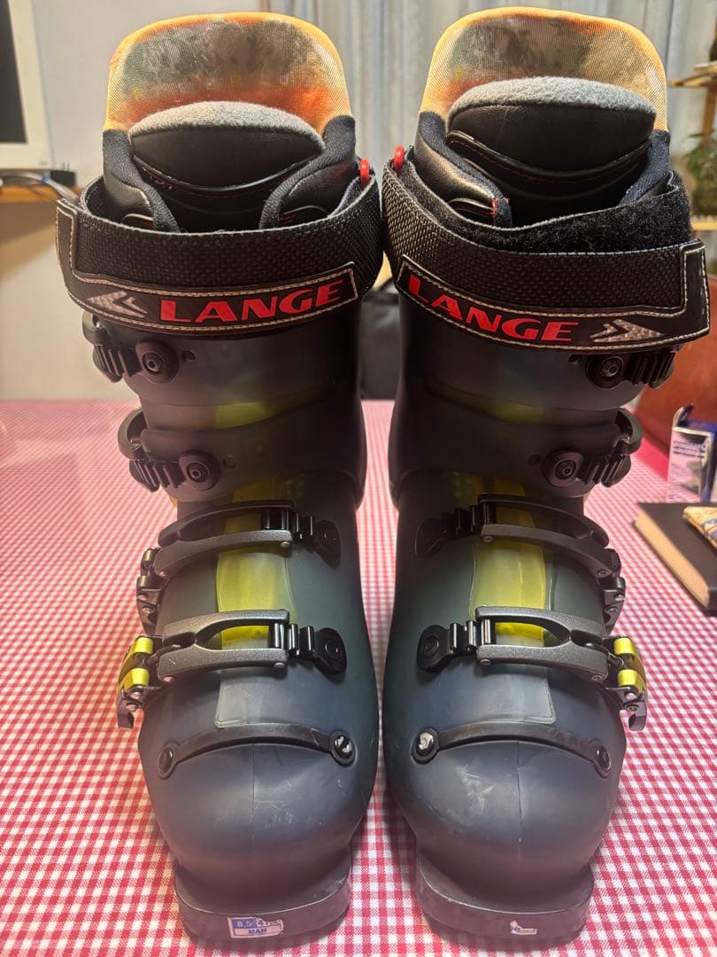 LANGE スキー ブーツ グレー/イエロー