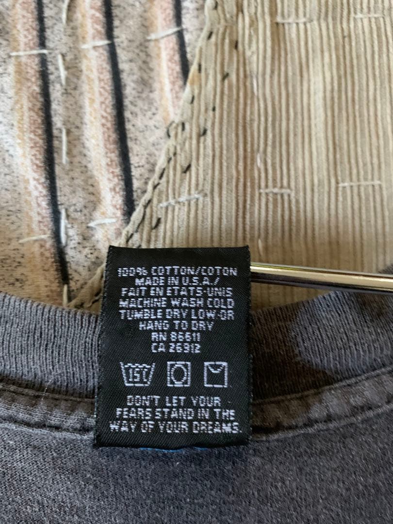 極フェード90s XL NO FEAR メッセージ vtg Tシャツ sk8