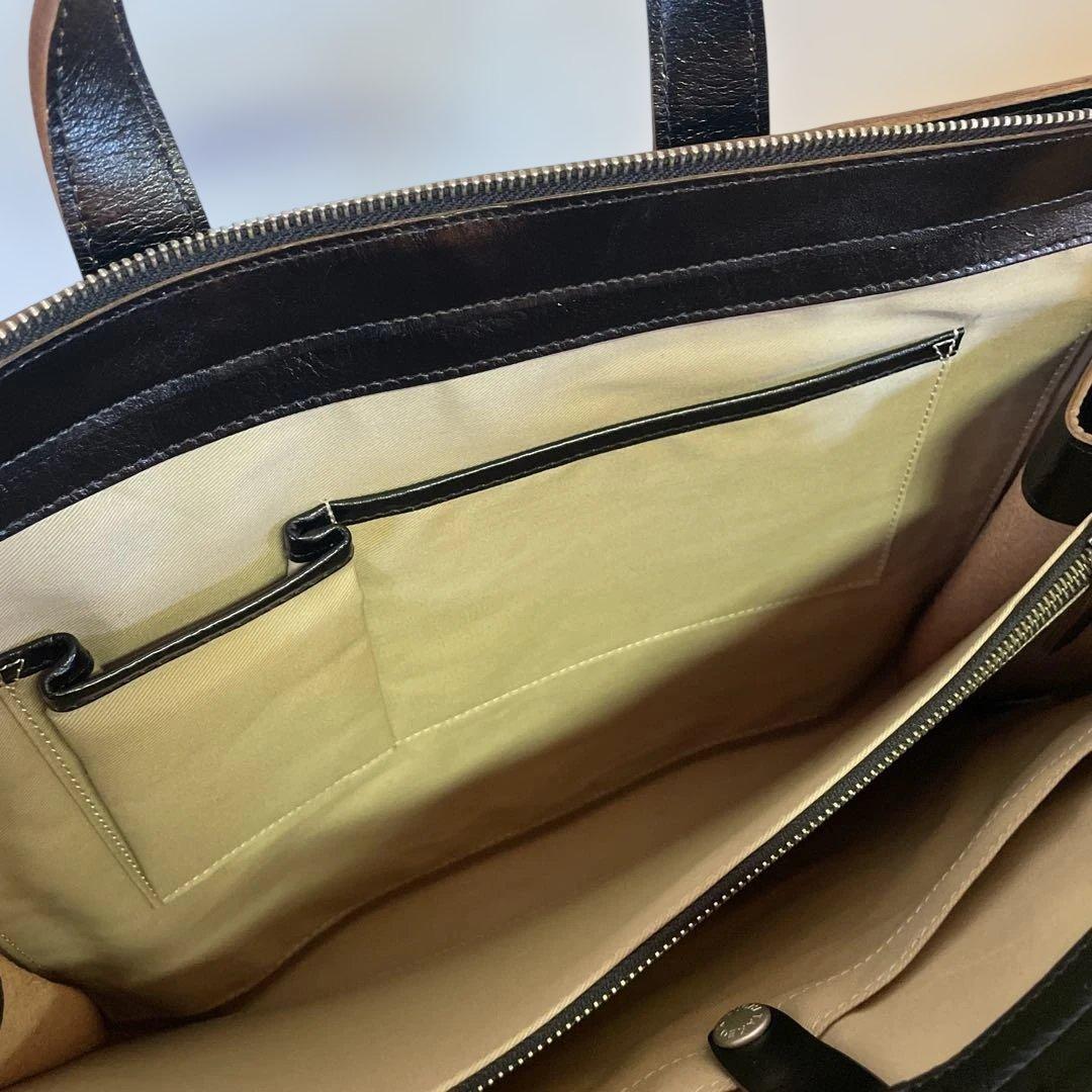 TAKEO KIKUCHI ビジネスバッグ 黒 レザー