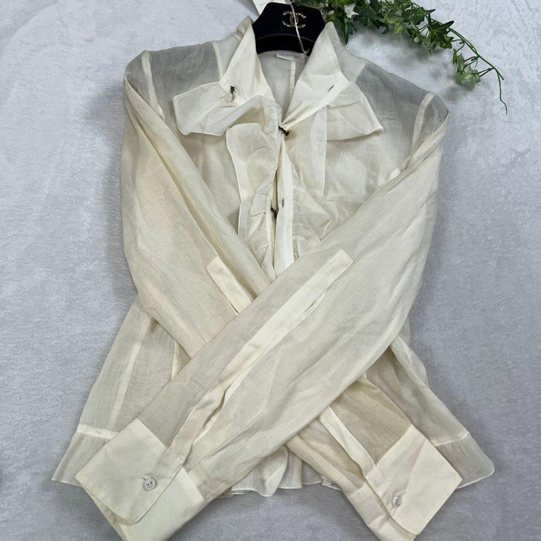 J426 新品未使用 タグ付き M 40 ヴァレンティノ ブラウス レディース