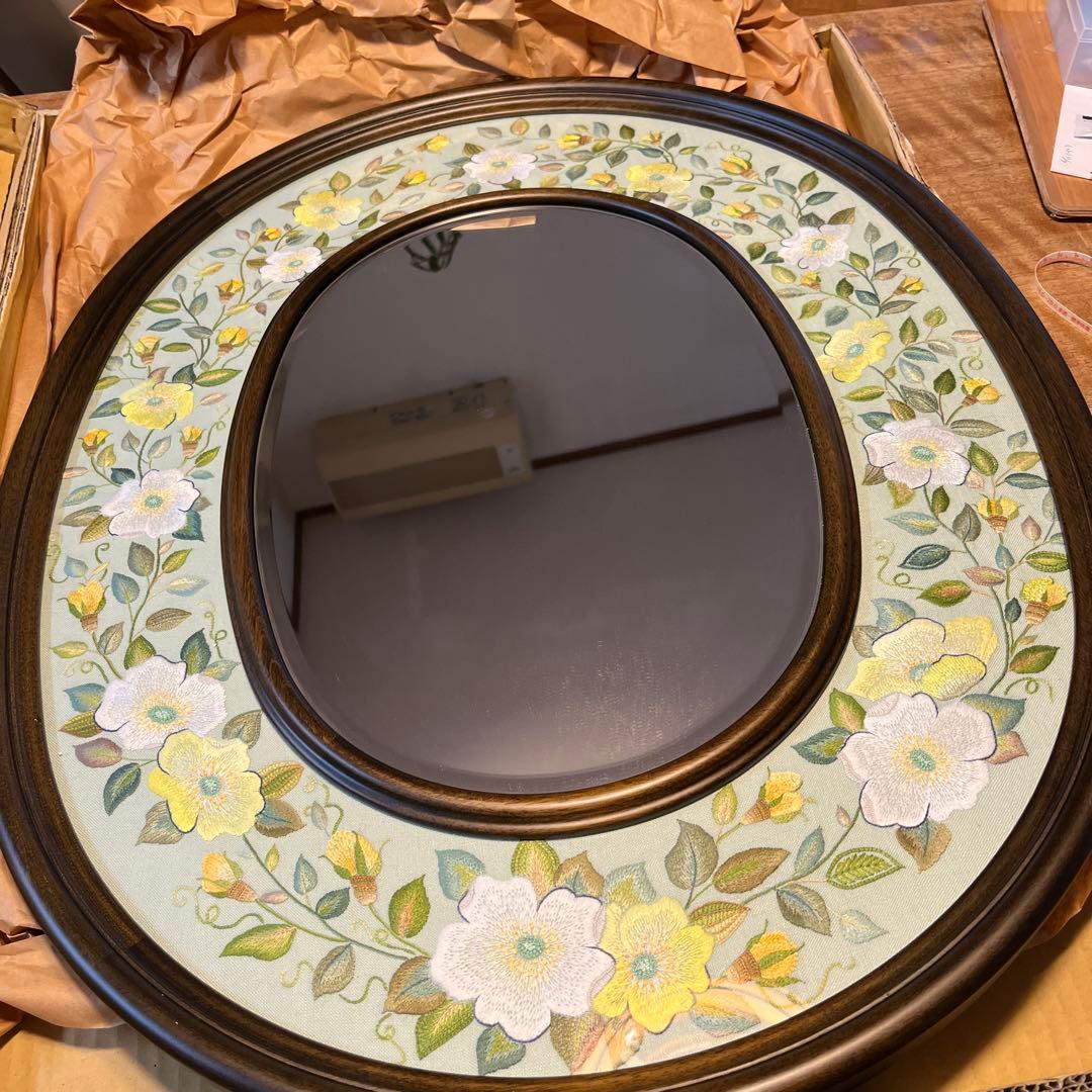 戸塚刺繍作品　額付き額大形