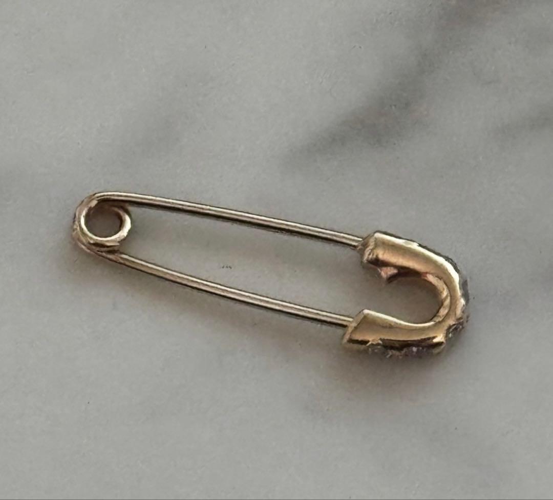 jam  made セーフティ ピン ピアス k10 ダイヤモンド