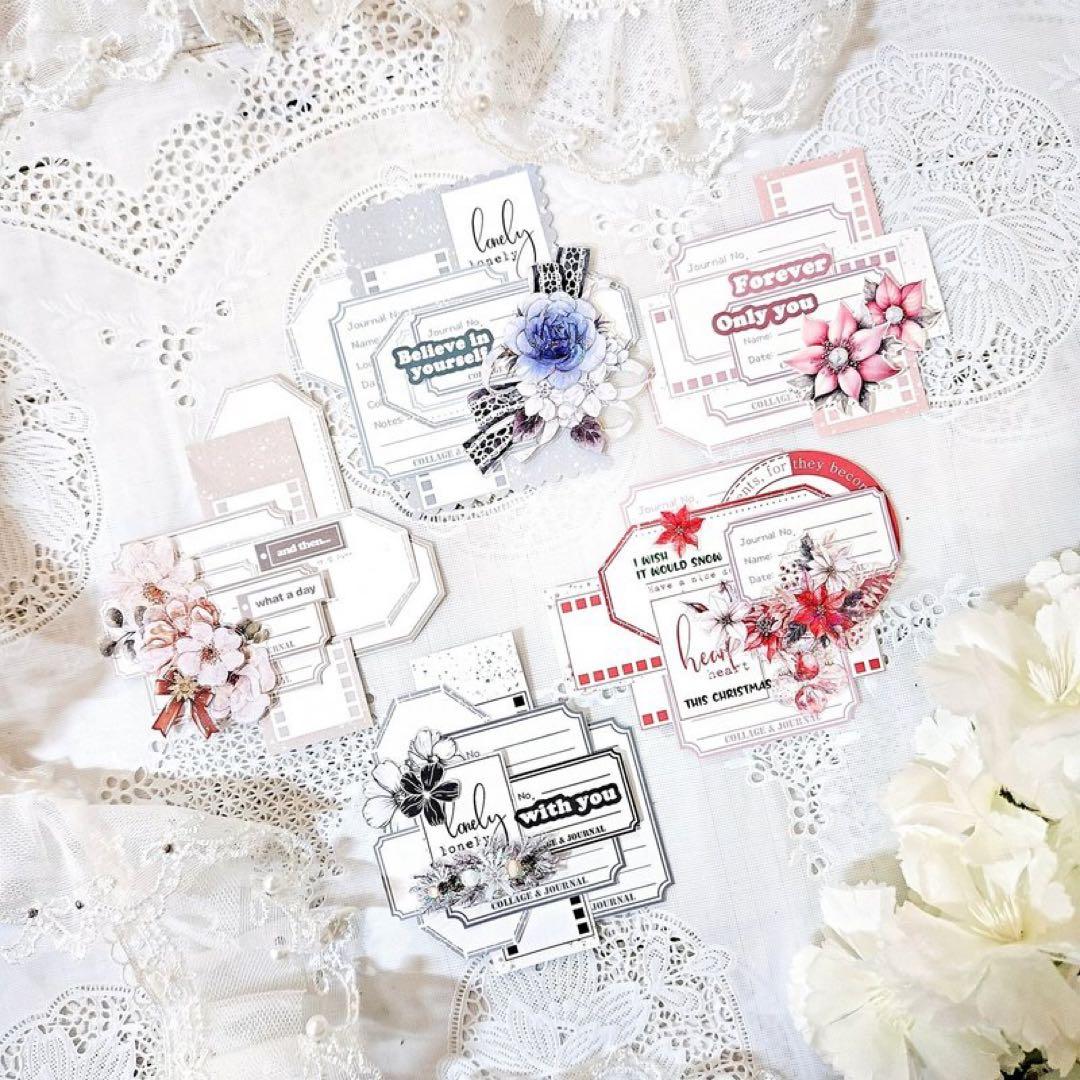 コラージュ素材　紙もの　素材紙　【2117】