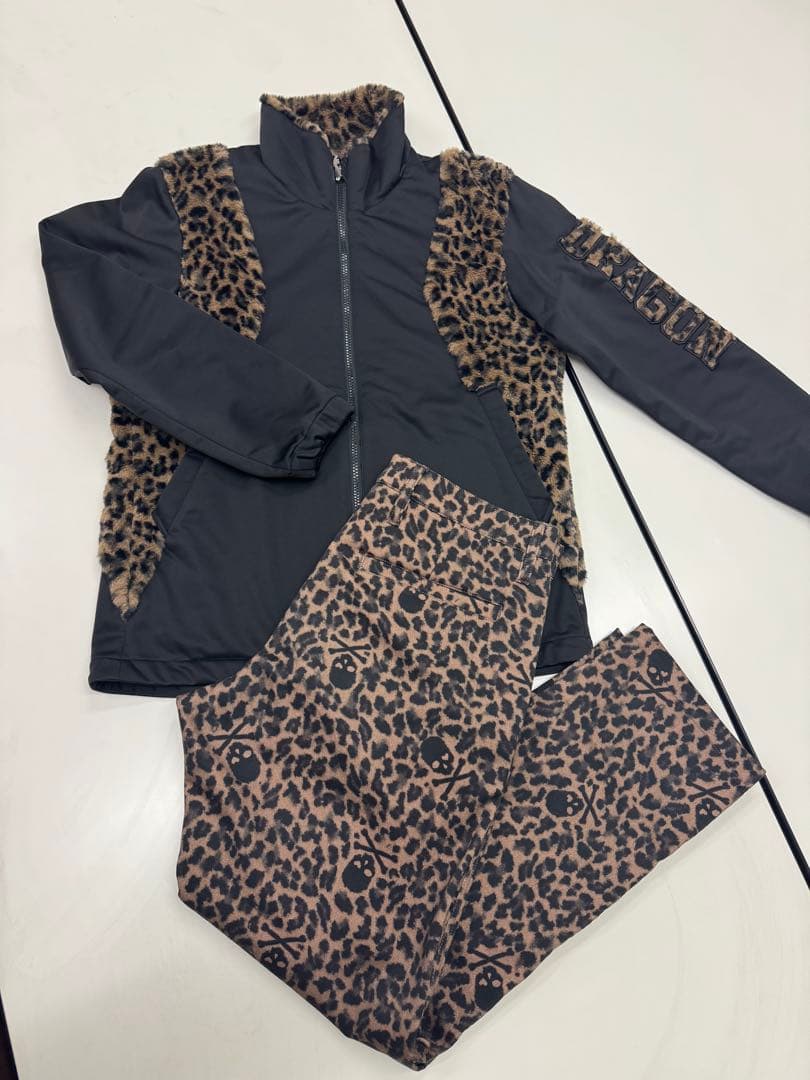 値下げ　ダンスウィズドラゴン　ヒョウ柄ジャケットとパンツセット　3