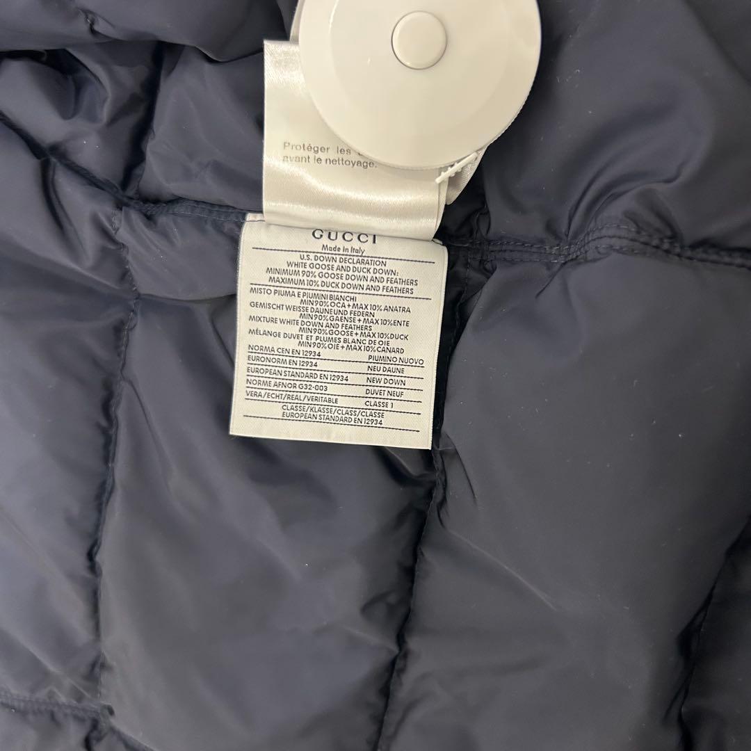 し*G様 GUCCI グッチ　ダウンコート　スタンドカラー　襟付き　3ポケット