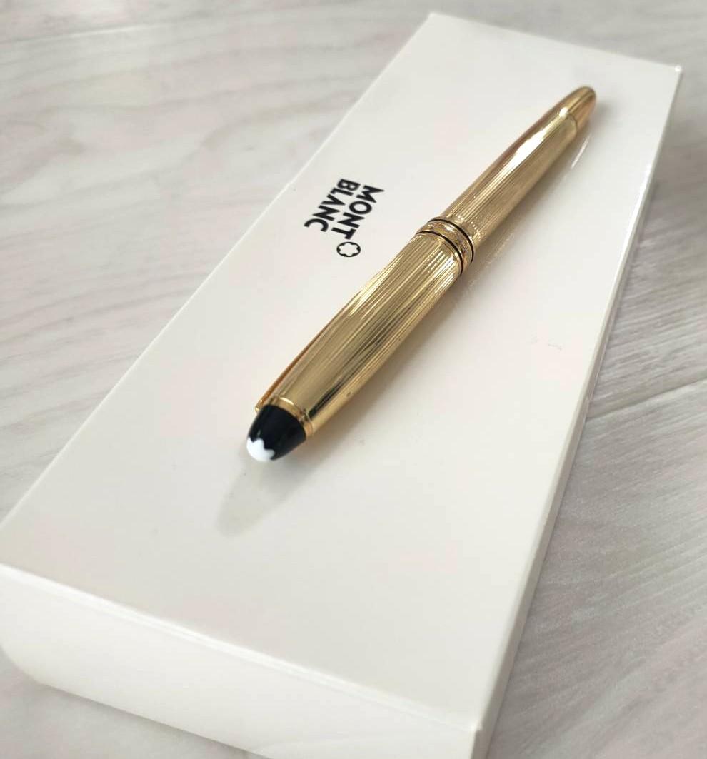 モンブラン マイスターシュテュック ソリテール ゴールドプレート ボールペン