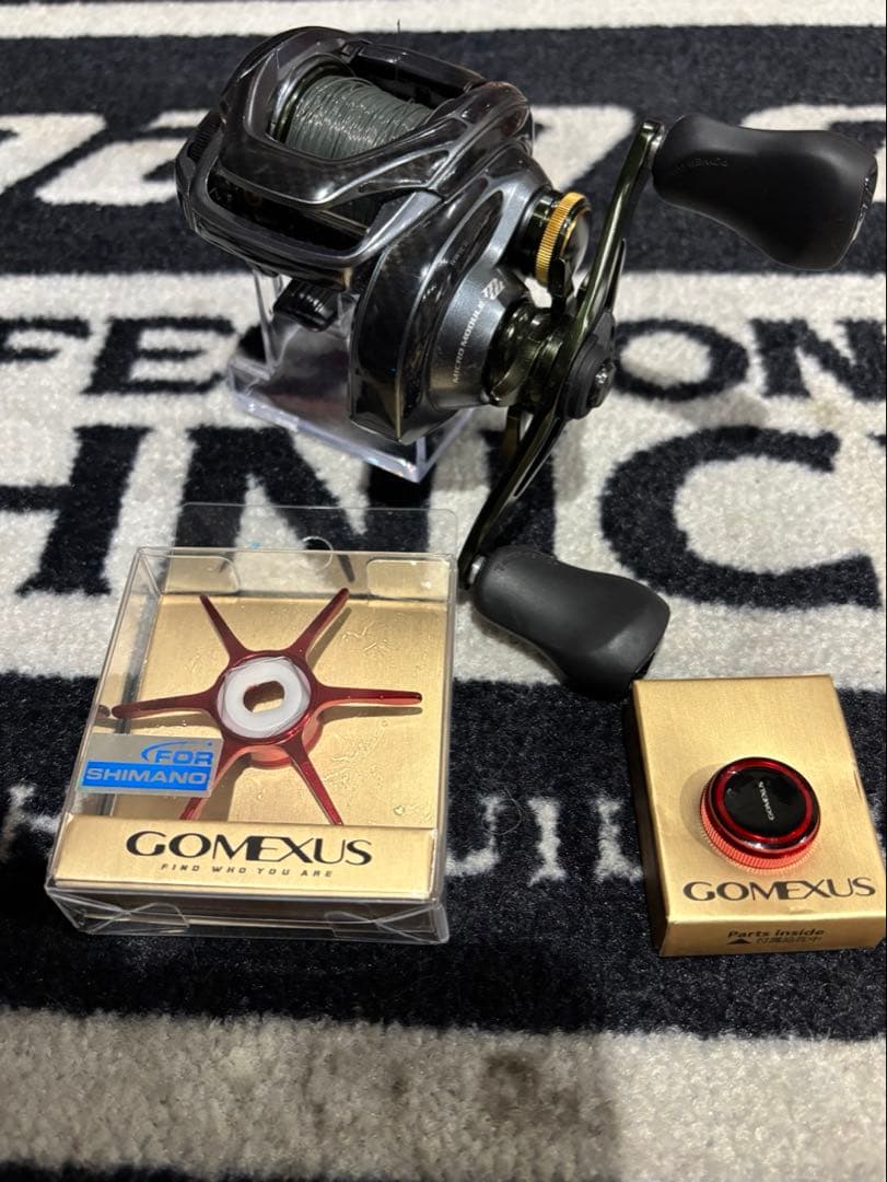 ベイトリール シマノ 22 クラドDC 201HG カスタム部品付属