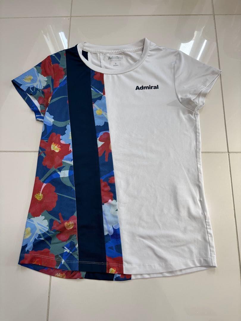 Admiral フラワーパターン Tシャツとスカートセット　sサイズ