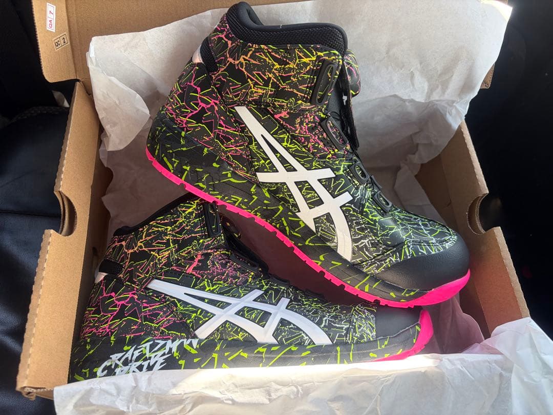 アシックス安全靴 限定カラーウィンジョブCP304 BOA MAGMA 27cm