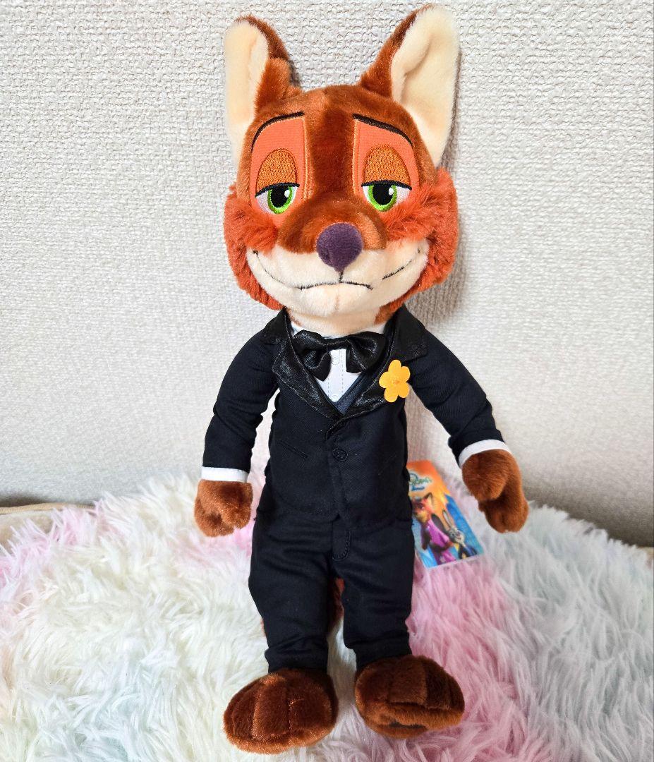 8日23:50削除✨新品✨ズートピア2 ニックワイルド ぬいぐるみ フォーマル