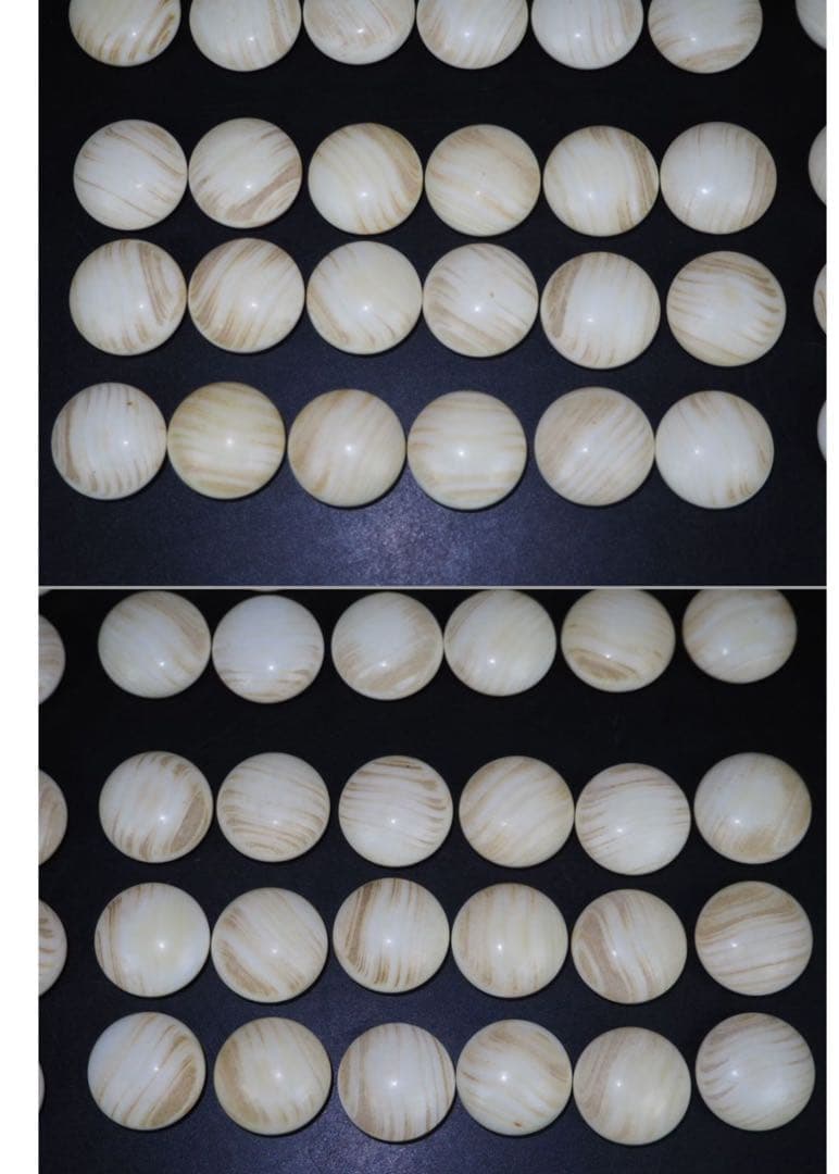 送料無料　日向特産　日向スワブデ蛤碁石33号・碁笥セット　旧家蔵出