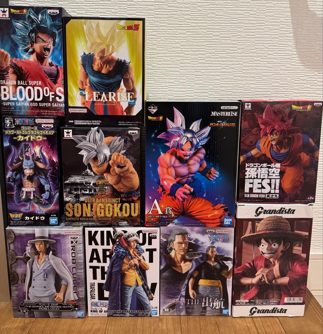 ★新品未開封　ドラゴンボール　ワンピース　フィギュア10体セット　バラ売り不可