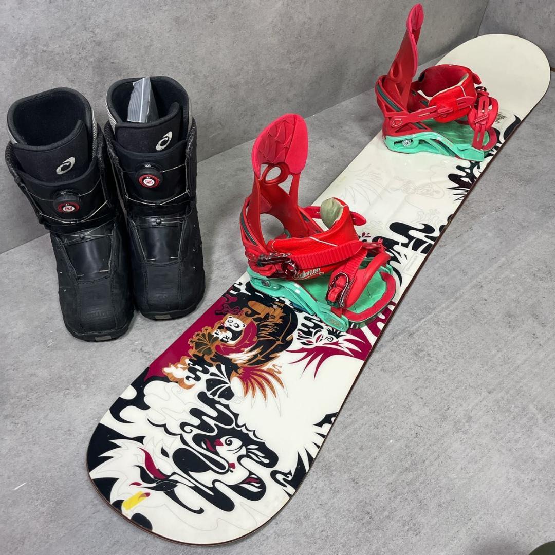 SALOMON サロモン スノーボード 3点セット 板 147㎝ ブーツ 24㎝