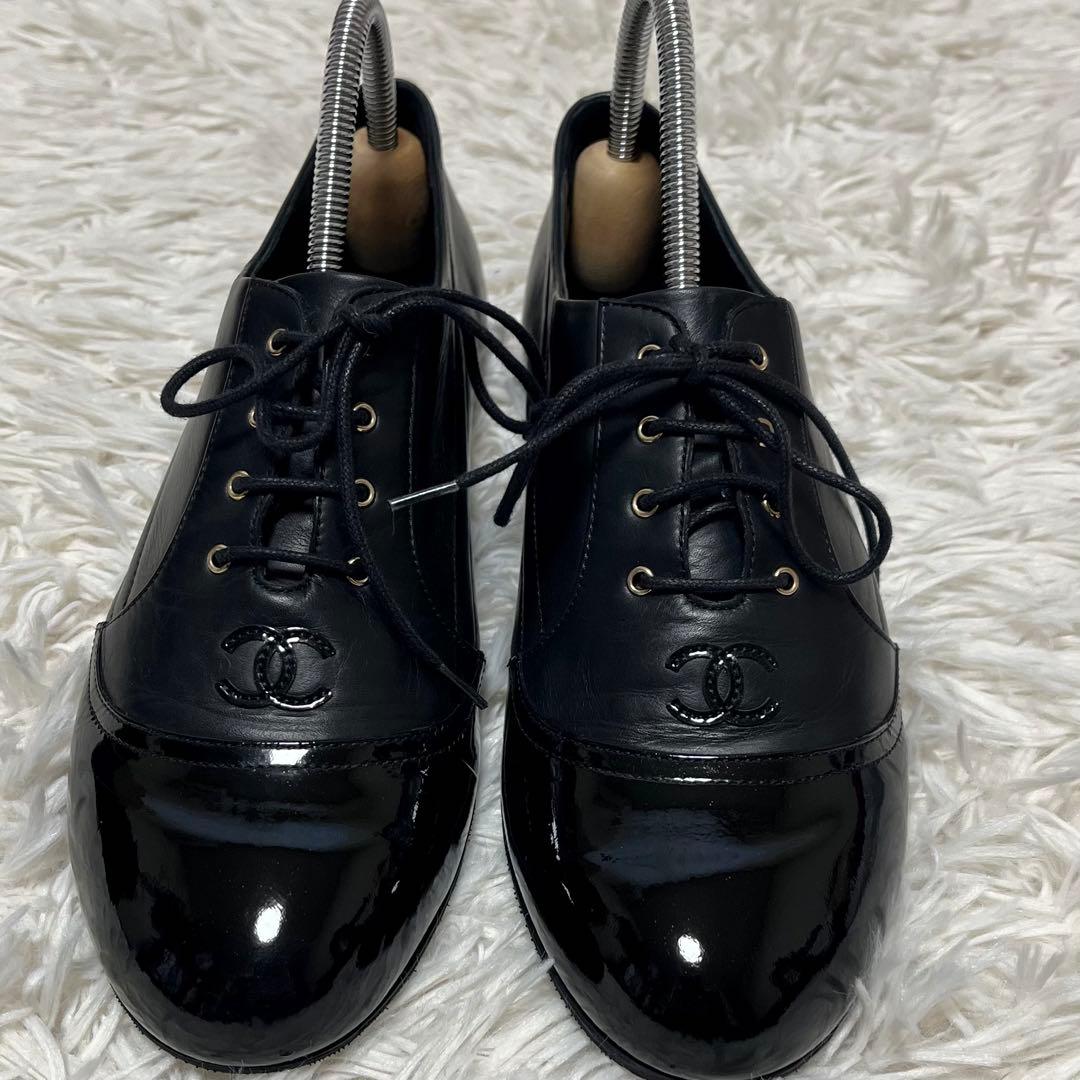 極美品　CHANEL ローファー　シューズ　ココマーク　23.5