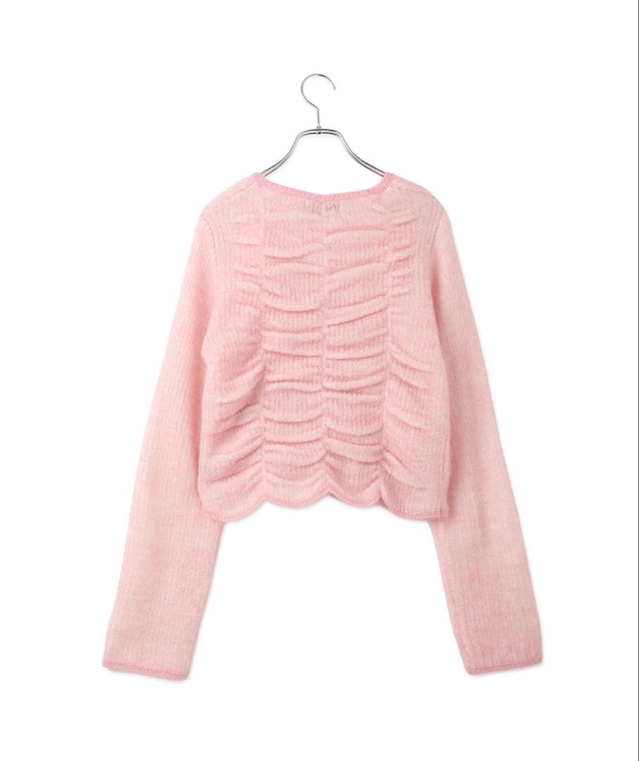 ぽん様★ダブルモヘアシャーリングカーディガン