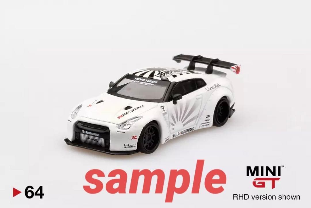 ミニカー MINIGT LIBERTY WALK Nissan GT-RR35 White