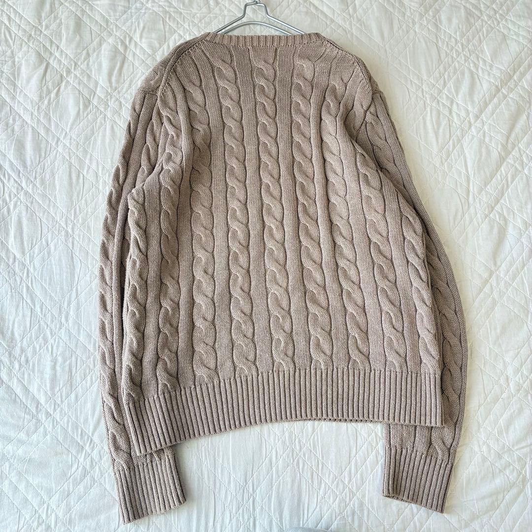 POLO RALPH LAUREN ケーブルニット M ベージュ
