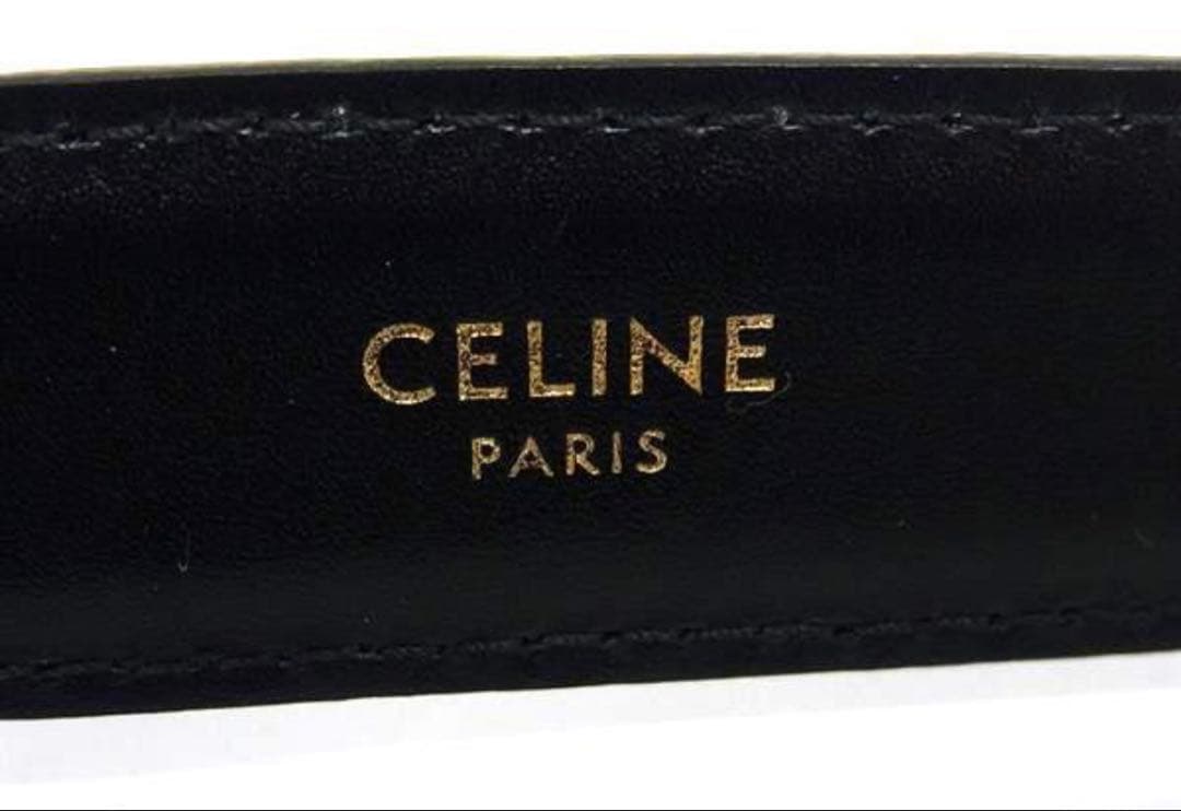 CELINE セリーヌ トリオンフ レザー ゴールドベルト 75 レディース
