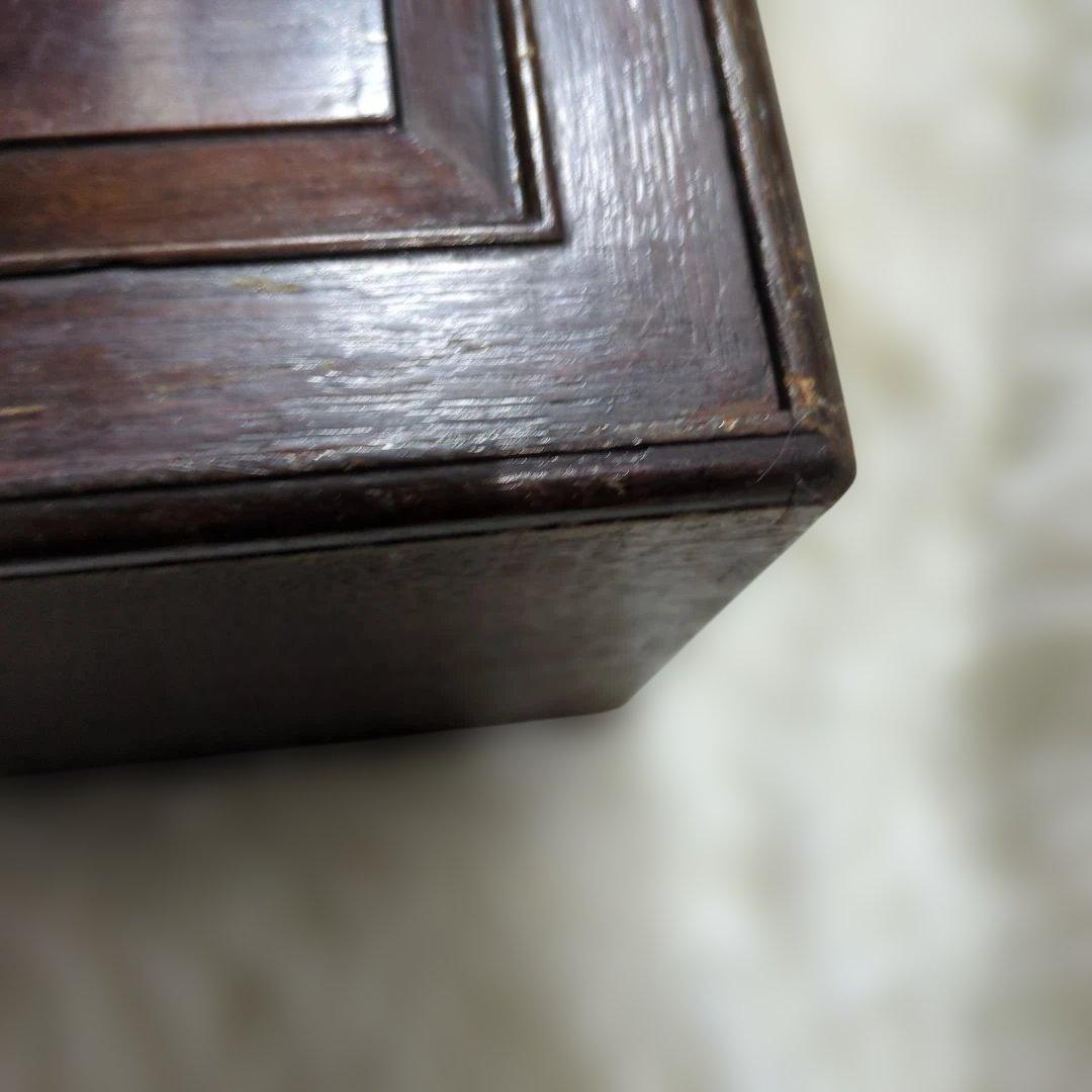 麻雀牌 麻雀パイ 唐木箱 骨面 背竹 時代物 アンティーク 中国　高級