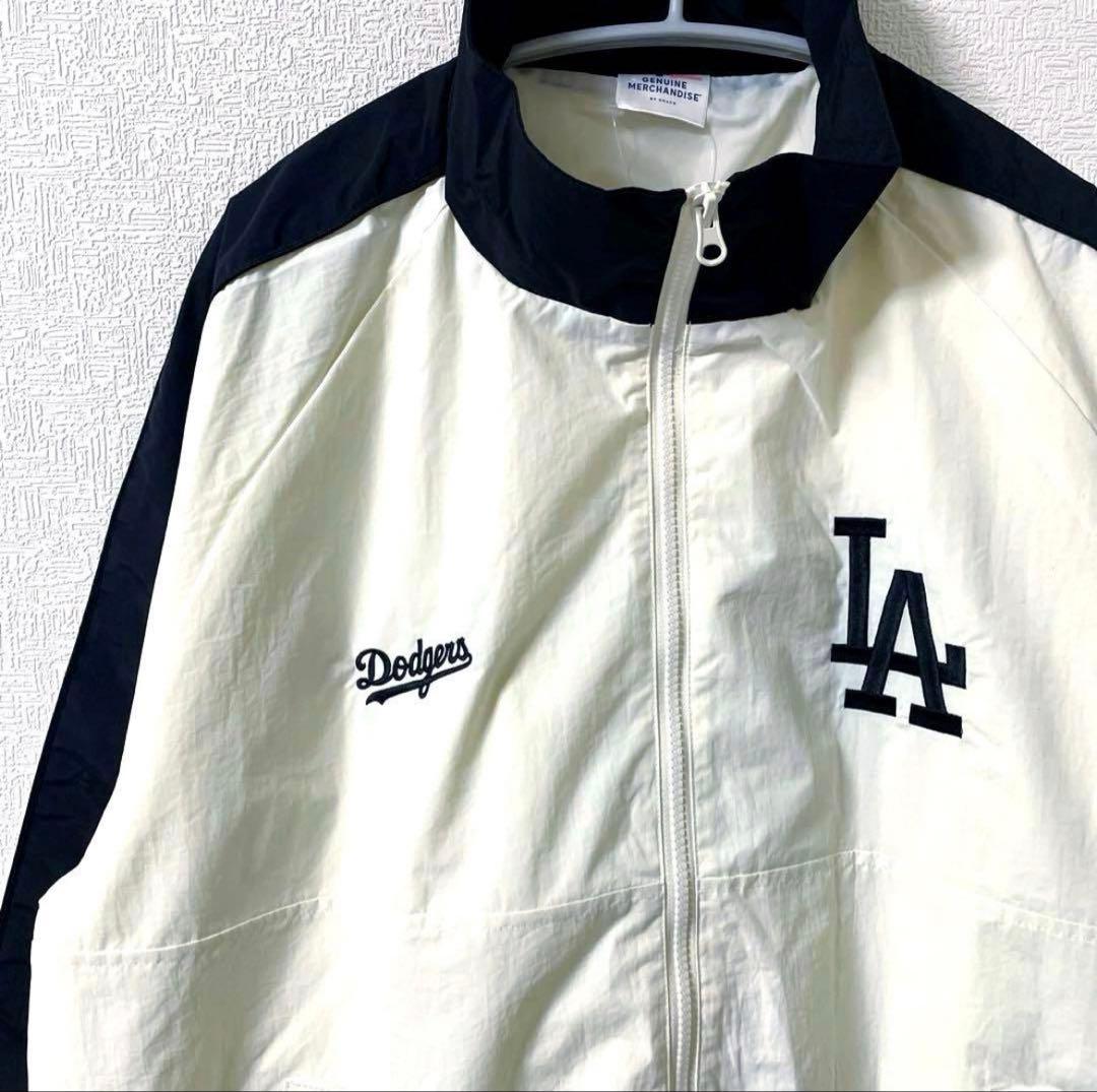 ドジャース　ワッペン刺繍 ナイロントラックブルゾン　ジャケット　大谷翔平　MLB