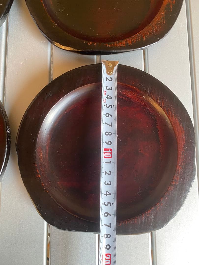 垣内幸彦　康子　銘々皿　漆器　木製皿　和風　伝統工芸　輪島塗　有名作家　中塗漆