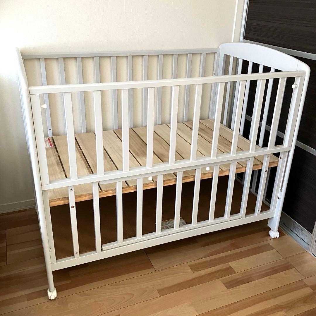 【カトージ(KATOJI)】ベビーベッド ハイタイプ