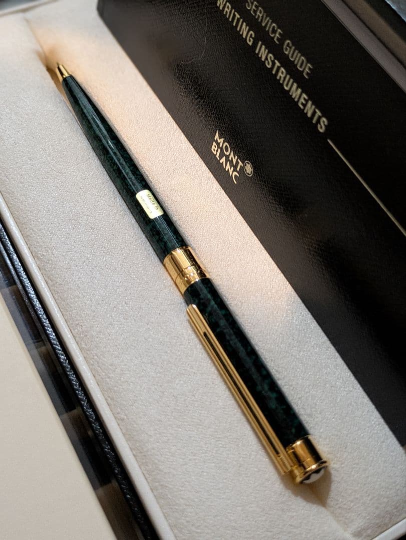 新品未使用　廃盤　MONTBLANC　ノブレスオブリージュ　グリーンマーブル