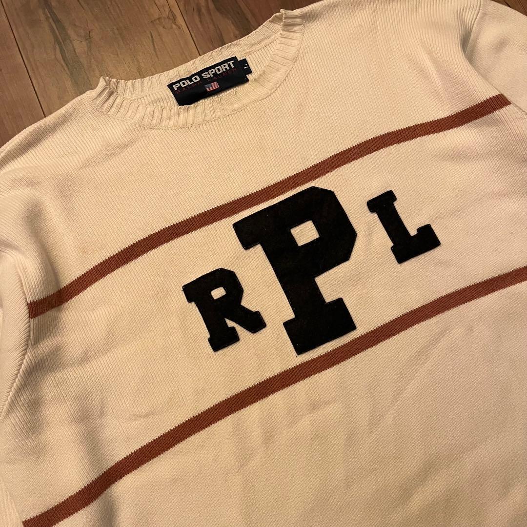 Polo Sport RPLロゴ ニットセーター ラルフローレンビンテージ