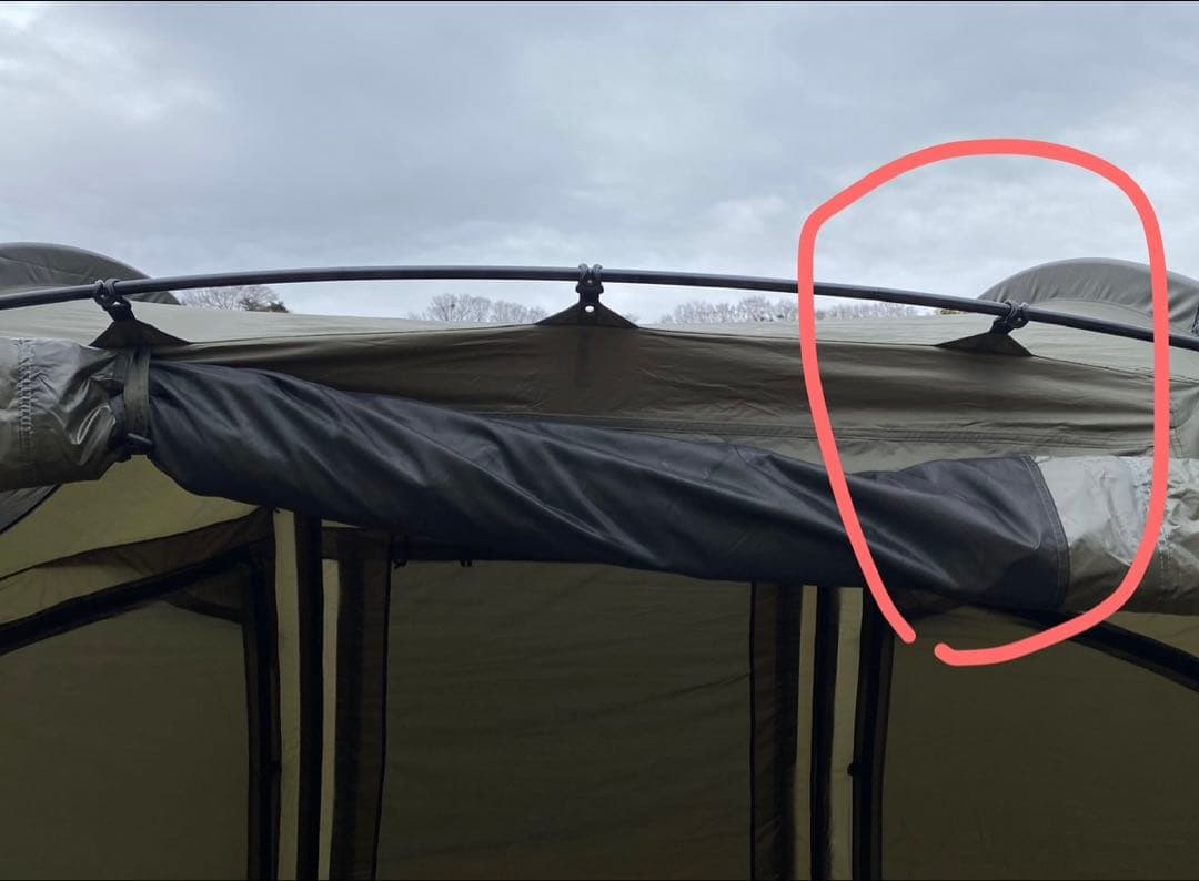 OVAL5 ドームトンネルテント ARBOR カーキ About camping