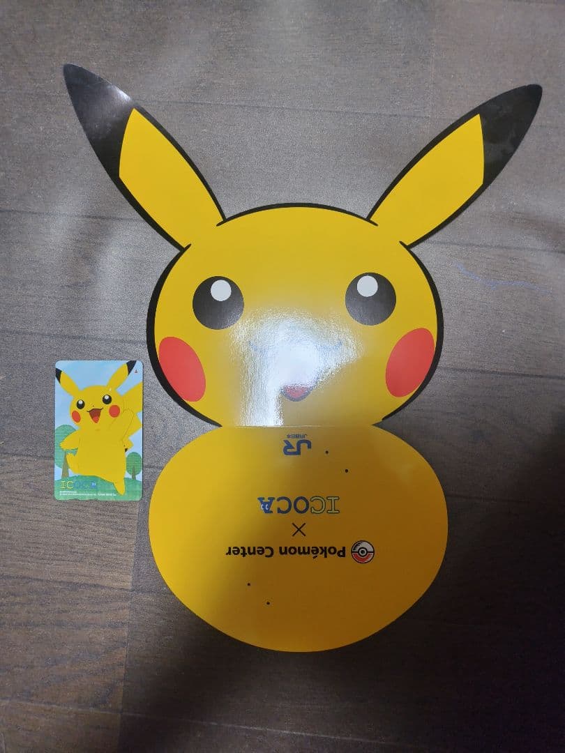 ピカチュウ　記念ICOCA　台紙付き　使用済