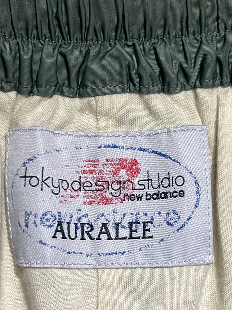 AURALEE × New Balance TDS ナイロンパンツ グリーン