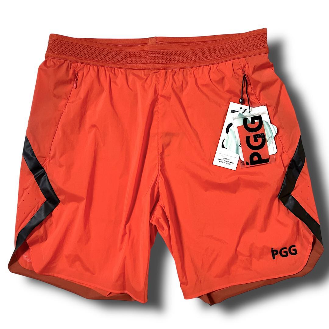 5 PGG パーリーゲイツ ストレッチタフタ 背面ビッグロゴ ショートパンツ