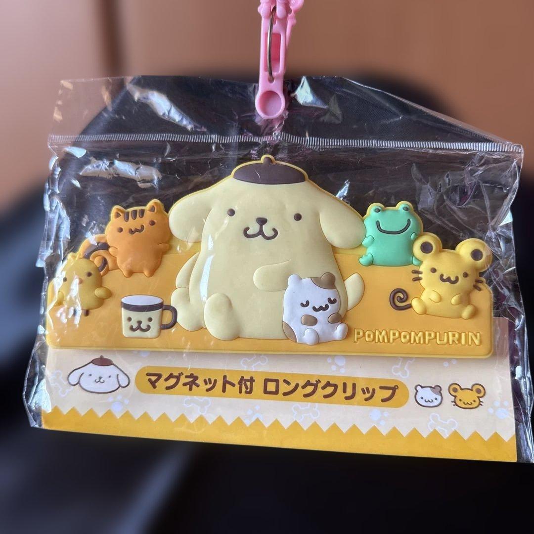 ⭐️サンリオ⭐️ポムポムプリン マグネット付きロングクリップ [平成レトロ]希少