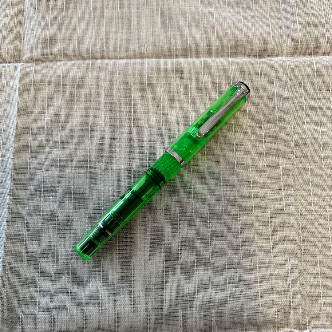 ペリカン万年筆 特別生産品 M205 DUO シャイニーグリーン 　インクセット