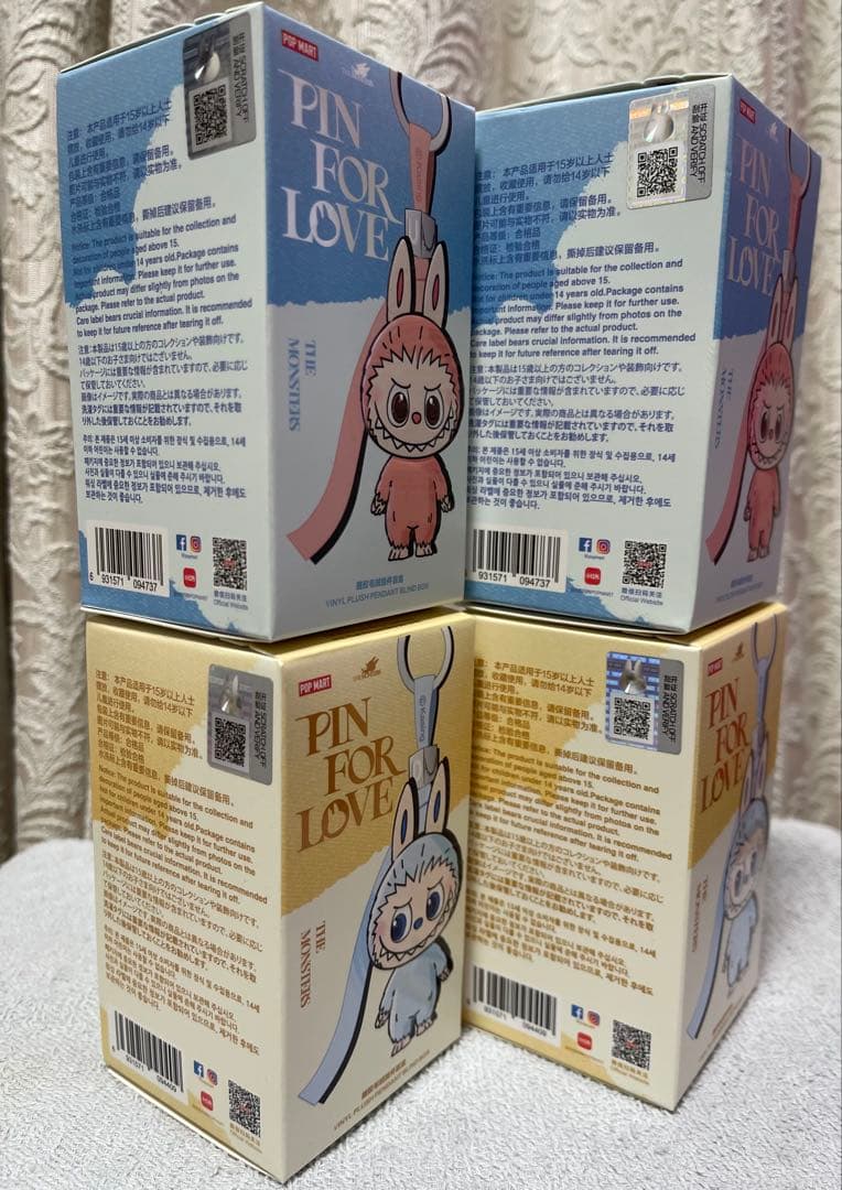 正規品 未開封 ラブブ イニシャル PINFORLOVE 4箱セット Ａ