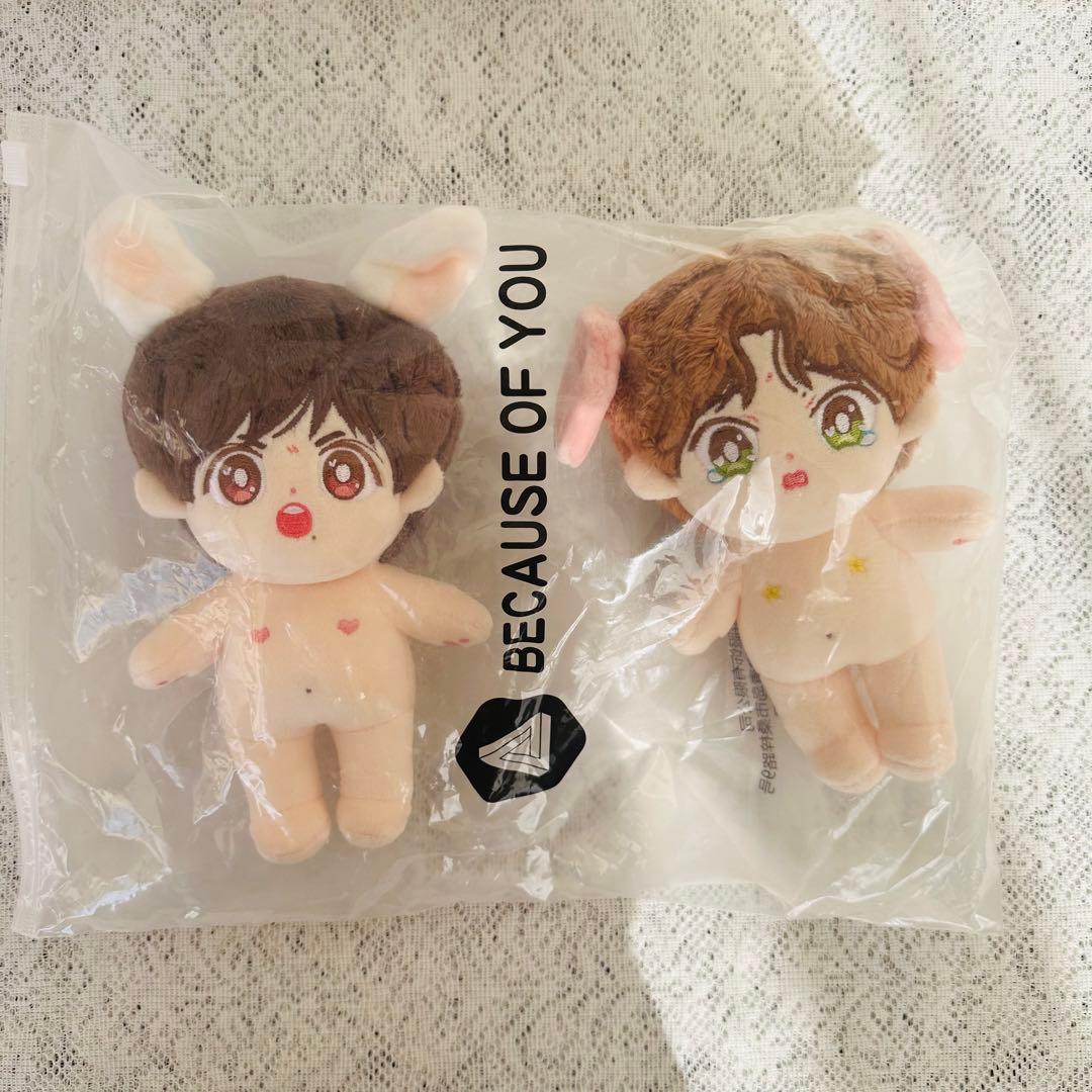 王一博 肖战 啵比赞比 15cmぬいぐるみセット