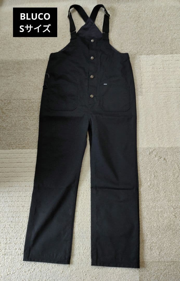 Sサイズ　BLUCO ブルコ　オーバーオール　ブラック