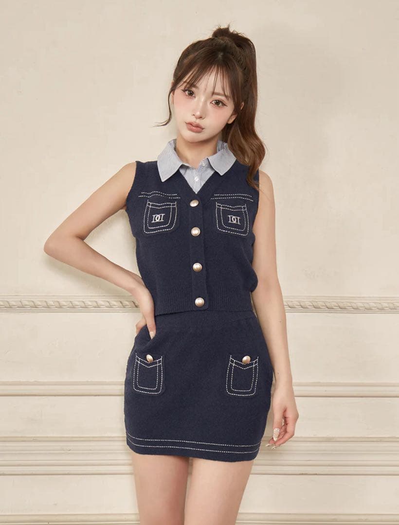 Darich ダーリッチ ステッチDDロゴニットセットアップ