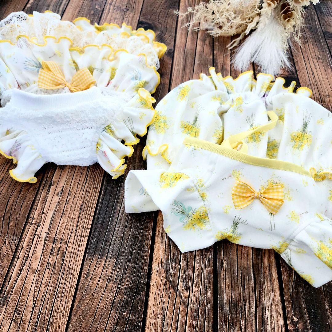 めぇ様❤ミモザブーケ♡ハンドメイド犬服