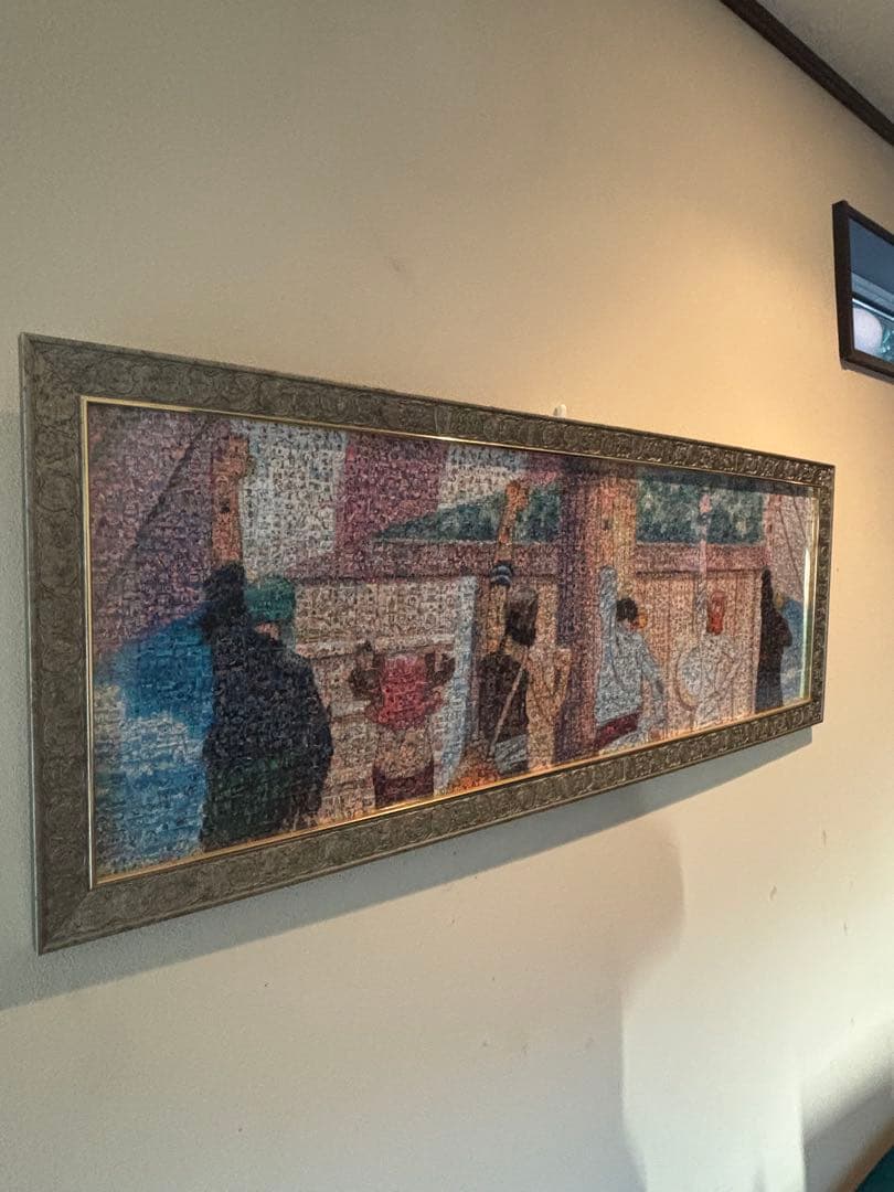 《完成品》ONE PIECE仲間の印1000ピースジグソーパズル額縁セット