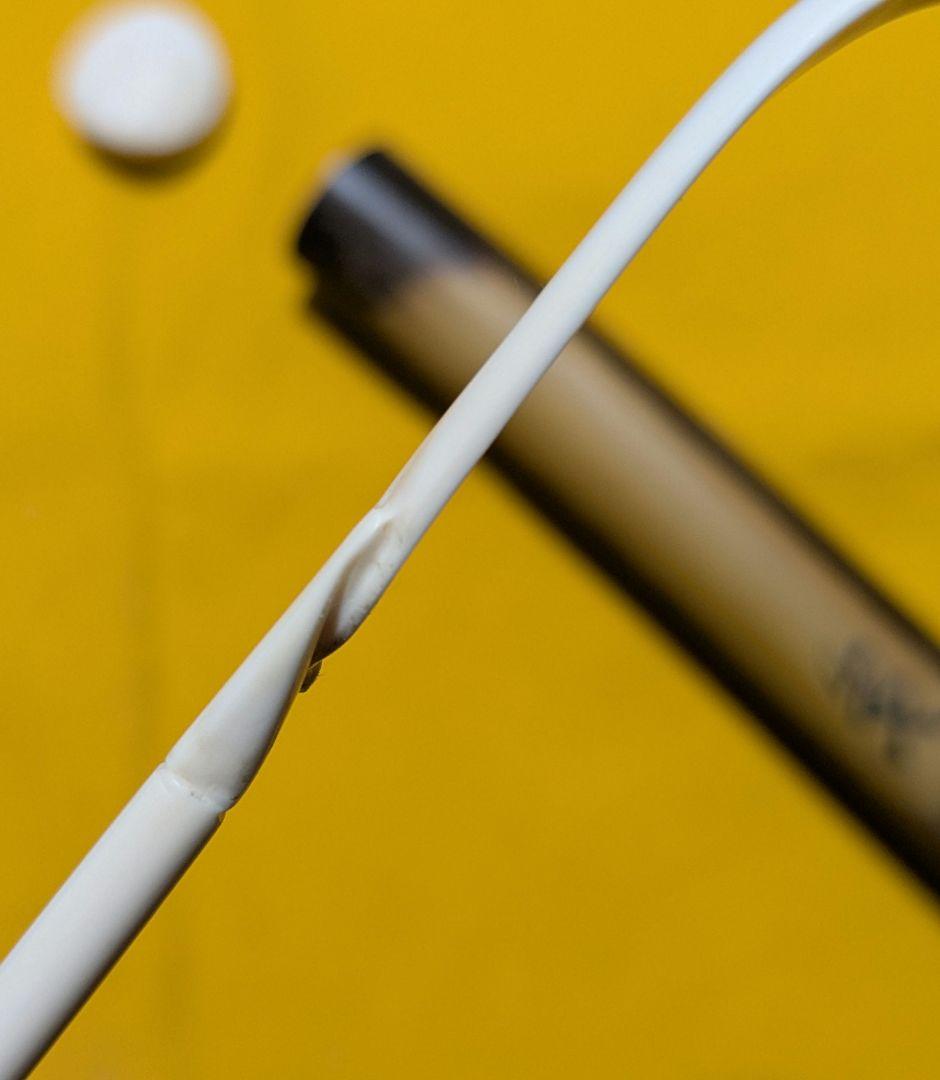 【閉店売り尽し】手彫茶杓 笹之葉型 短寸（箱入仕覆）