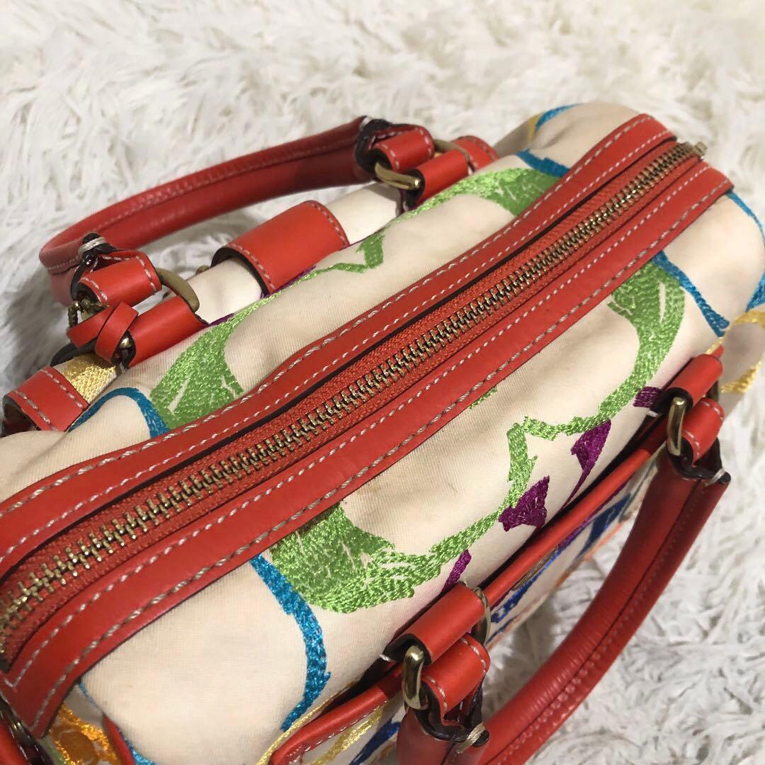 コーチ ハンドバッグ マルチカラー　シグネチャー