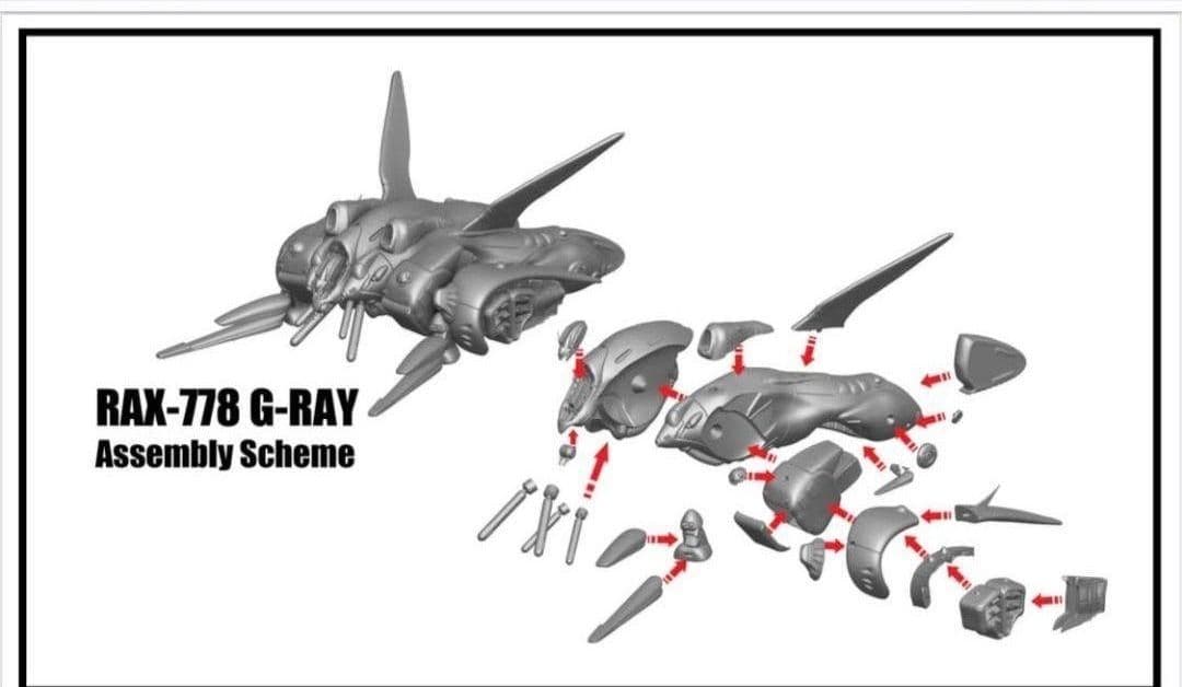 Mobile Suit Gundam RAX-778 G-Ray ガレージキット