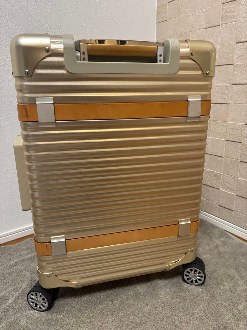 LANZZO VIKING アルミスーツケース 47L ゴールド 24inch
