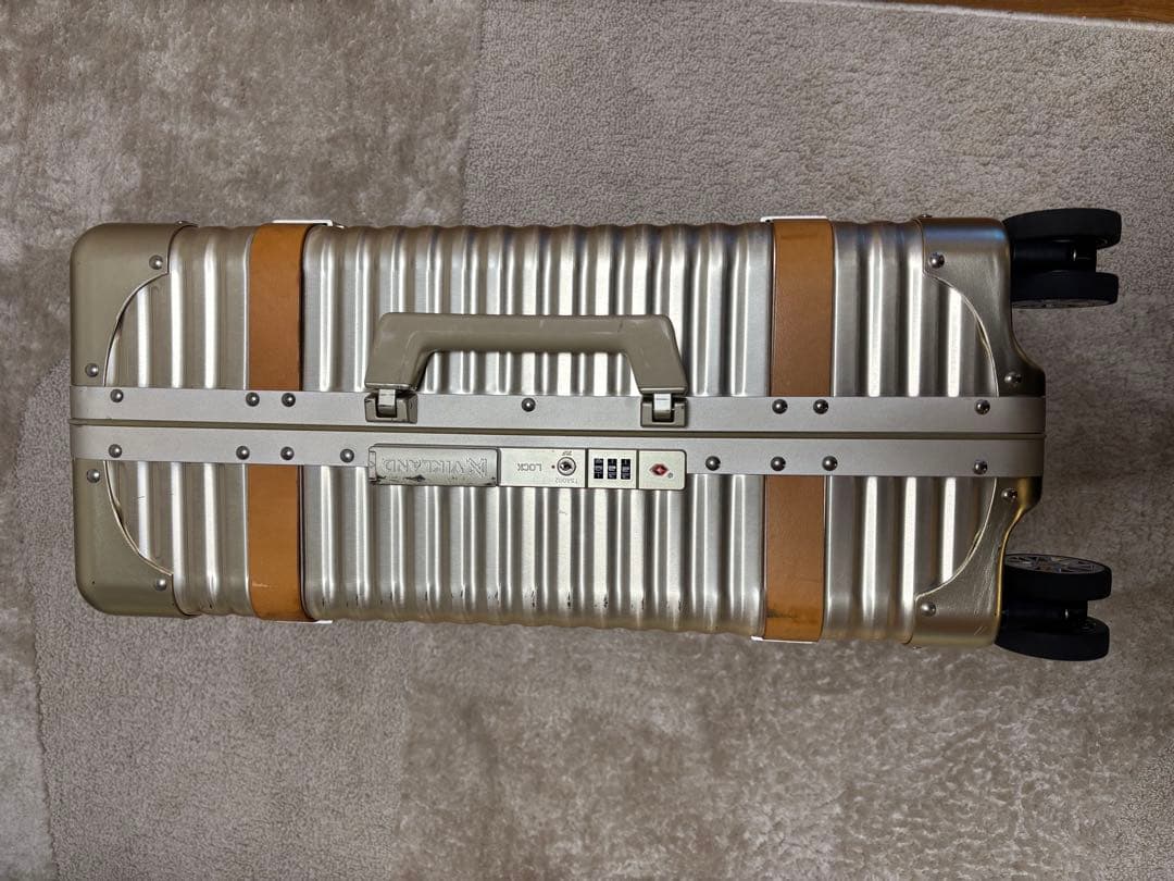 LANZZO VIKING アルミスーツケース 47L ゴールド 24inch