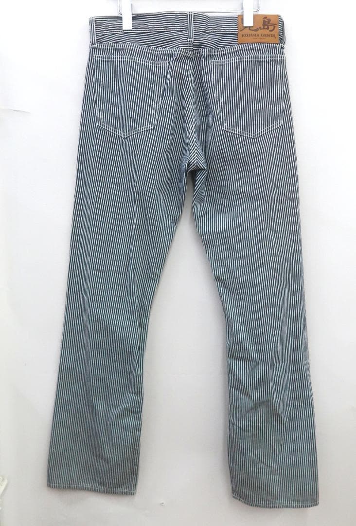 3402 美品 児島ジーンズ ヒッコリー ストレートパンツ【G】.