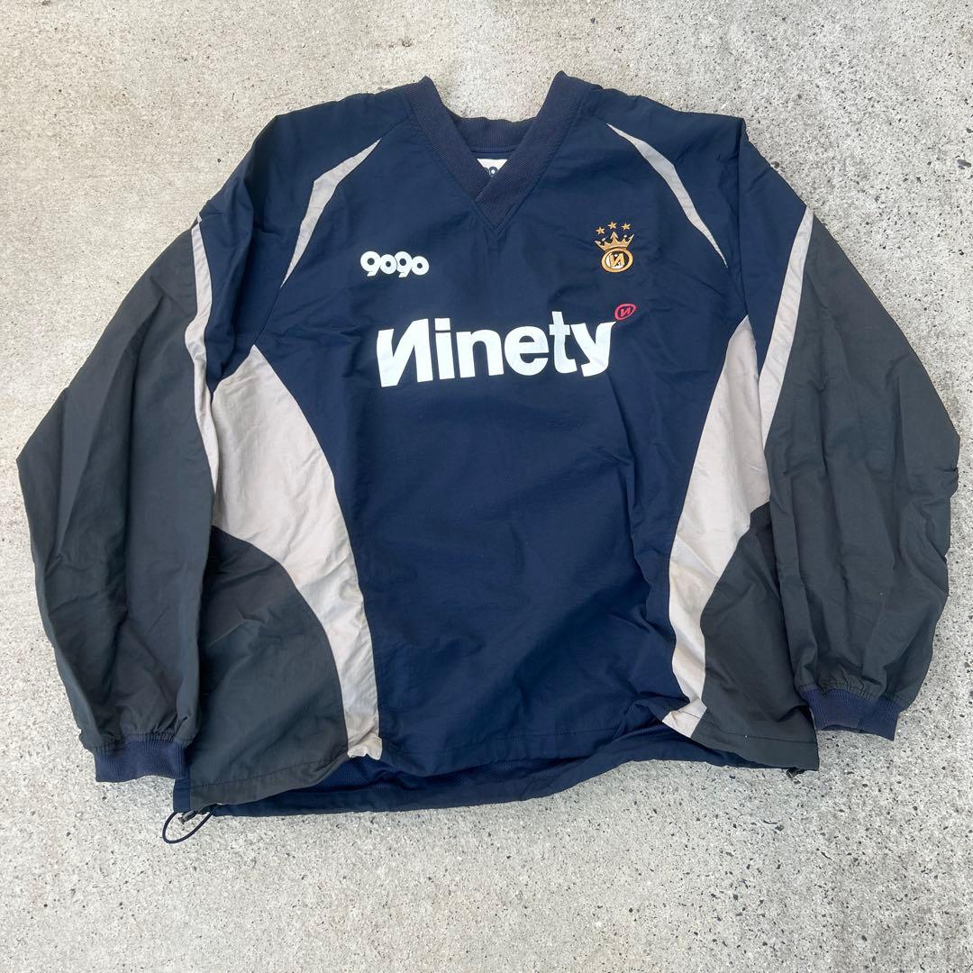 9090 Ninety ネイビー ナイロンプルオーバー