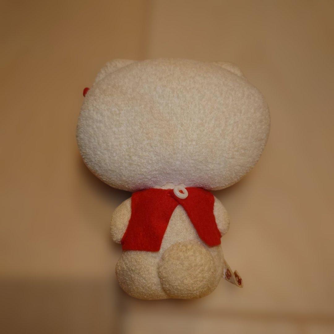 昭和レトロ　ハローキティ ぬいぐるみ 赤いシャツ